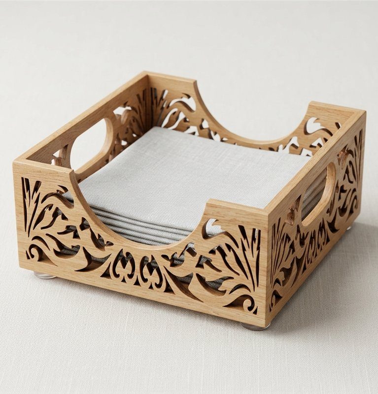 Napkin Holder with Salt and Pepper Slot