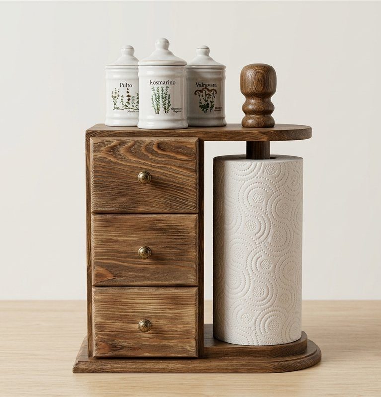Napkin Holder with Drawers - Standard