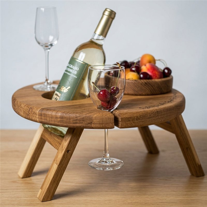 Solid Wood Wine Carrier - Standard - Image 2
