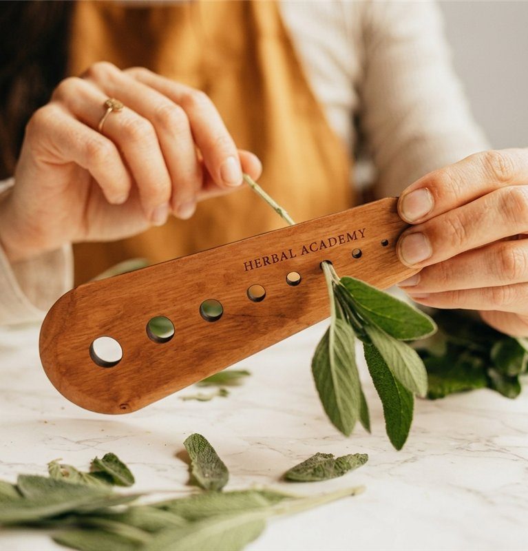 Wooden Herb Stripping Tool - Standard