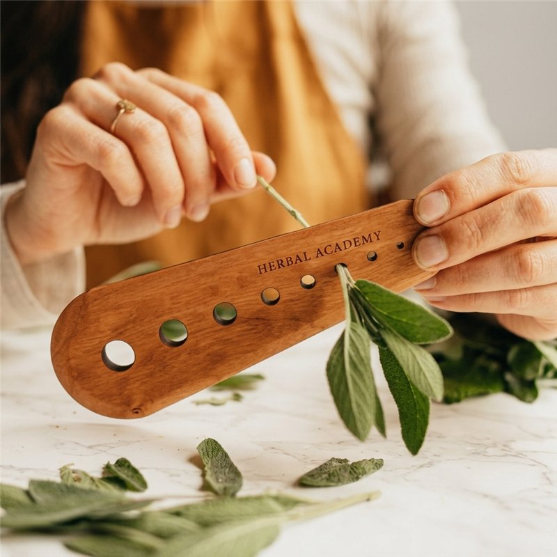 Wooden Herb Stripping Tool - Standard
