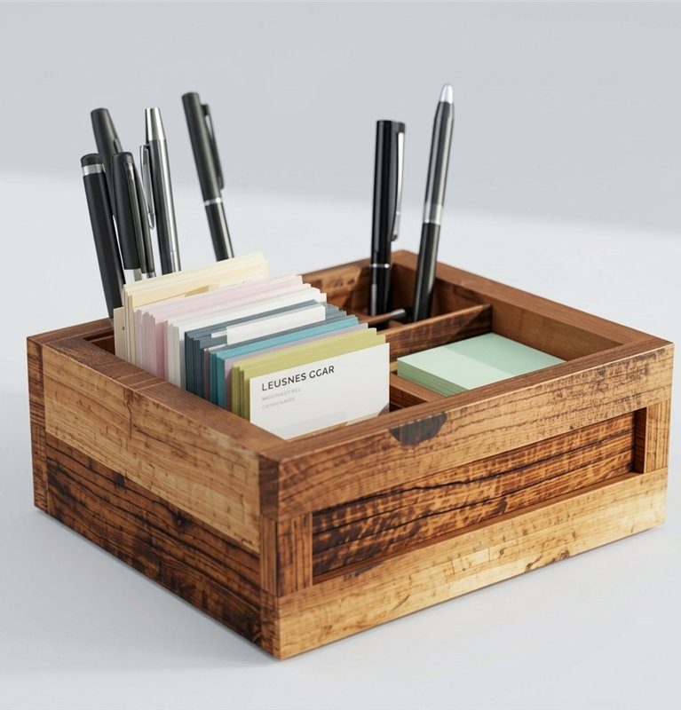 Wooden Stationery Organizer - Standard