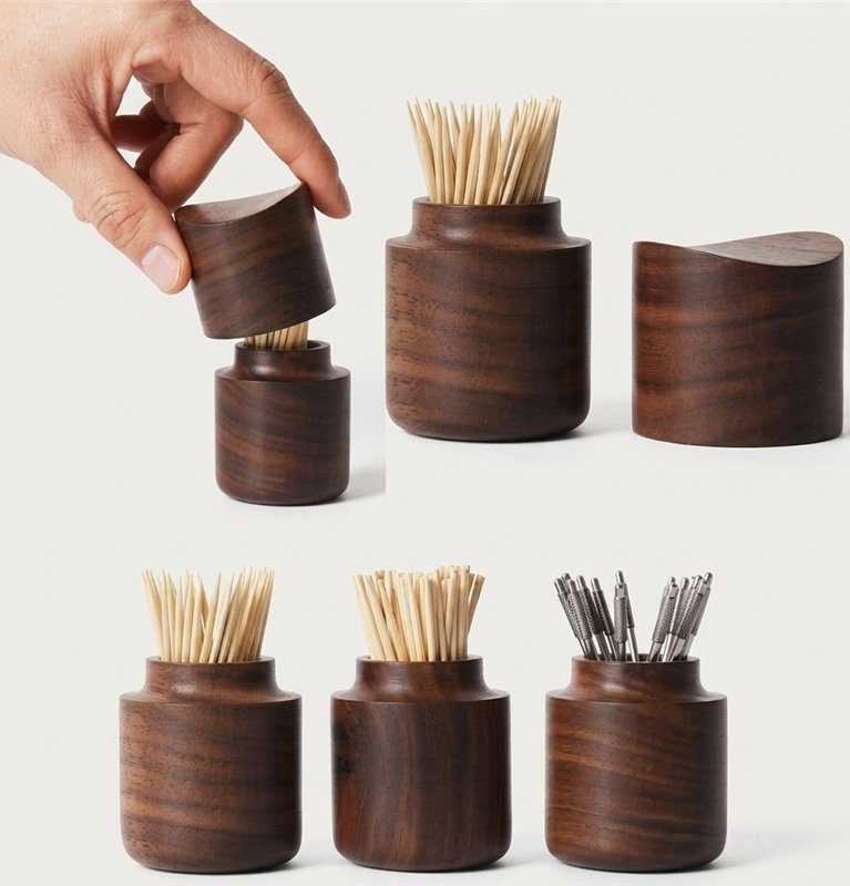 Wooden Toothpick Holder