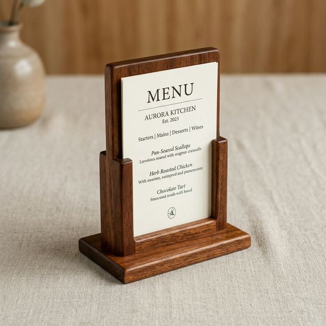 Wooden Display Stand and Place Card Holder - Standard
