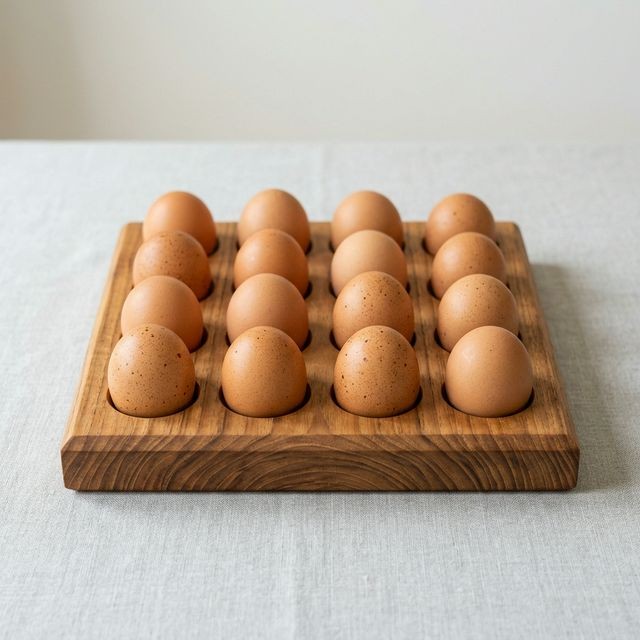 Wooden Egg Tray - Medium