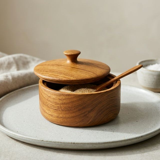 Wooden Sugar Dish - Standard